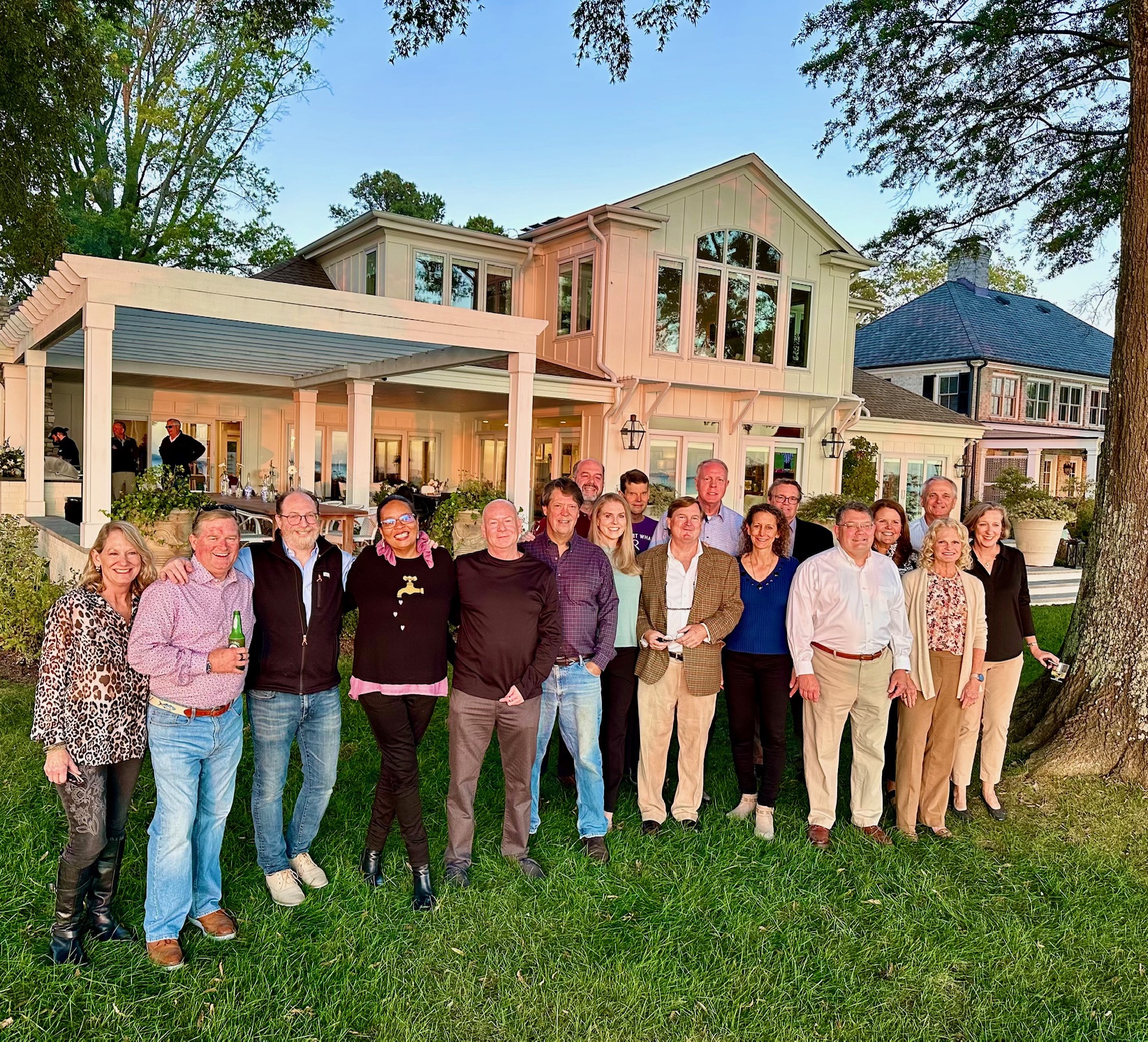 The HRA Class of 1984 celebrates its fortieth reunion at the home of Tommy and Rebecca Fass